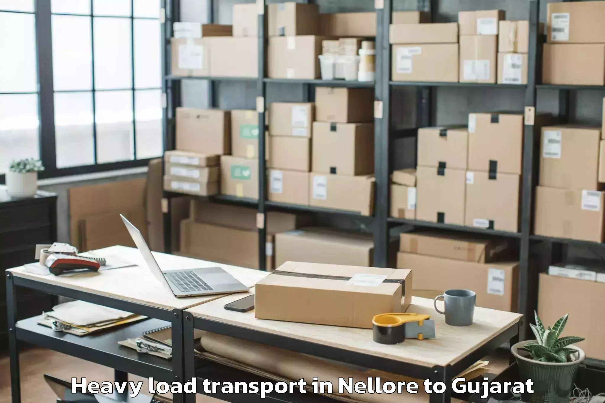 Book Your Nellore to Gusar Heavy Load Transport Today